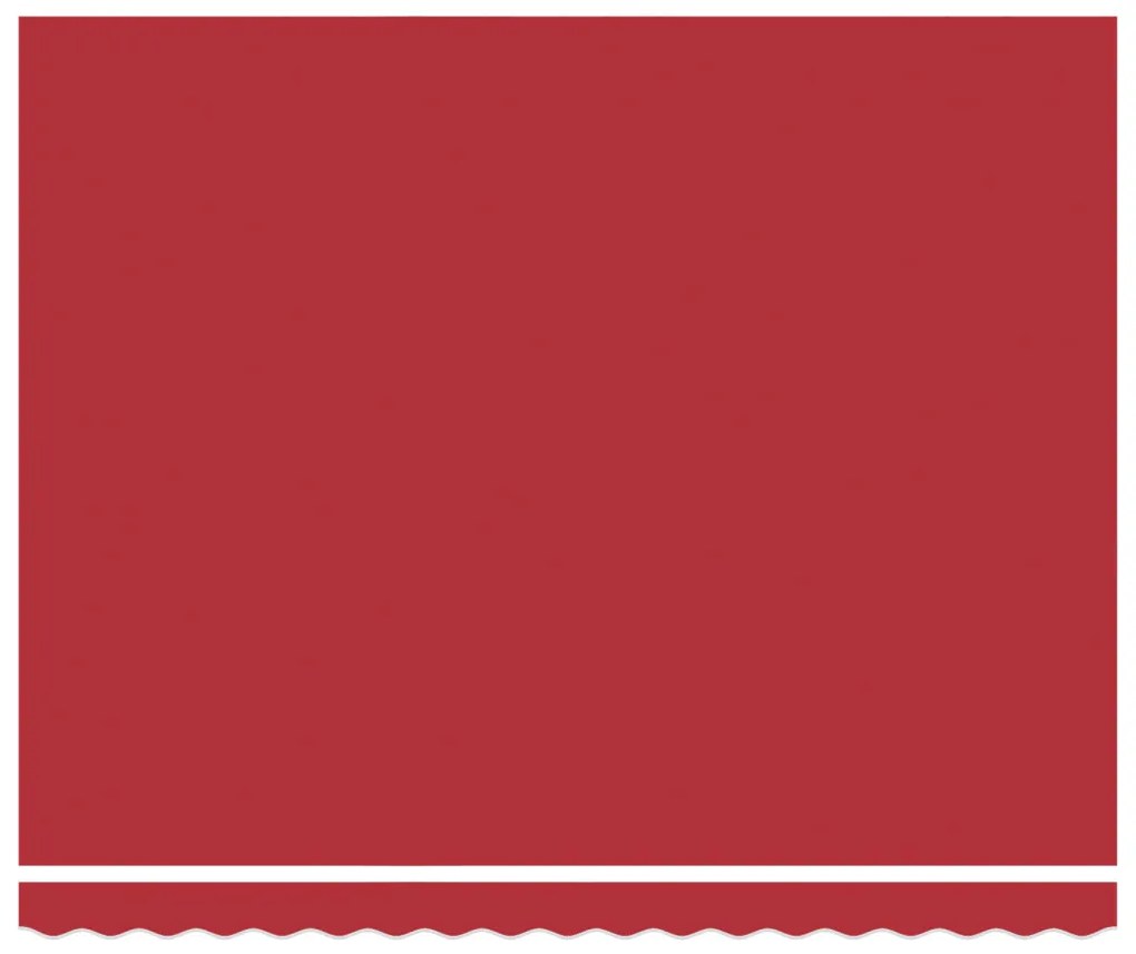 Behúzható napellenző Piros 400 ×350 cm szövet