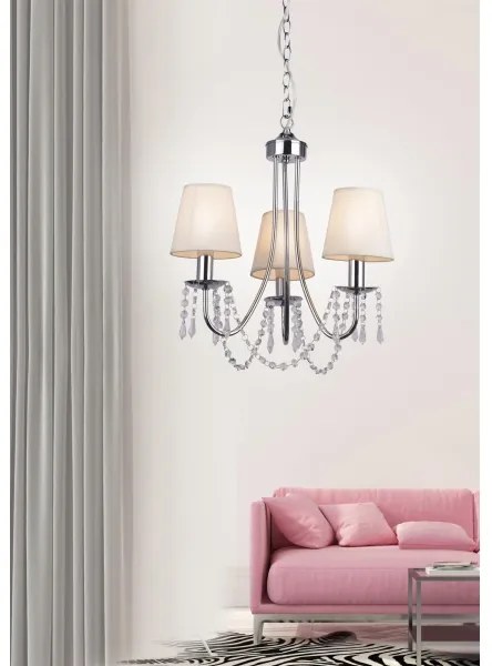 Csillár láncon RUTI 3xE14/40W/230V