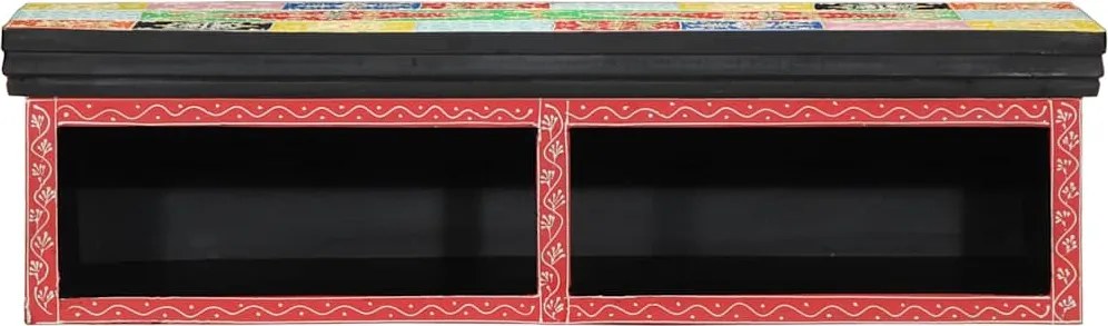 vidaXL TV szekrény polcokkal Sokszínű 80 x 30 x 22 cm Faanyag
