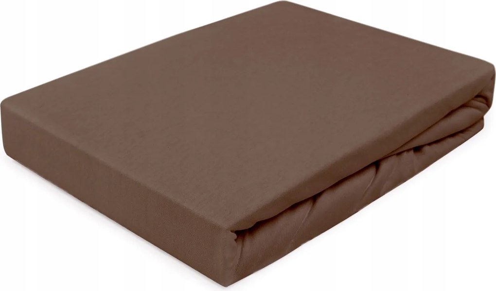 Gumis jersey lepedő 160x200 Darymex barna