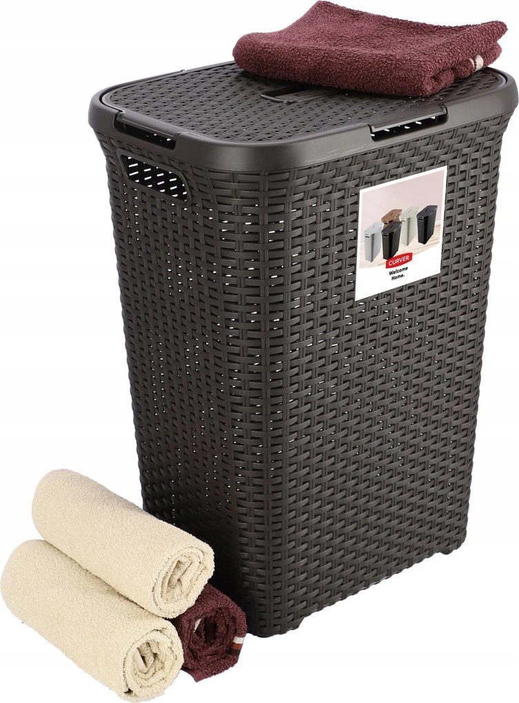 Curver Szennyestartó Kosár 60 L Barna