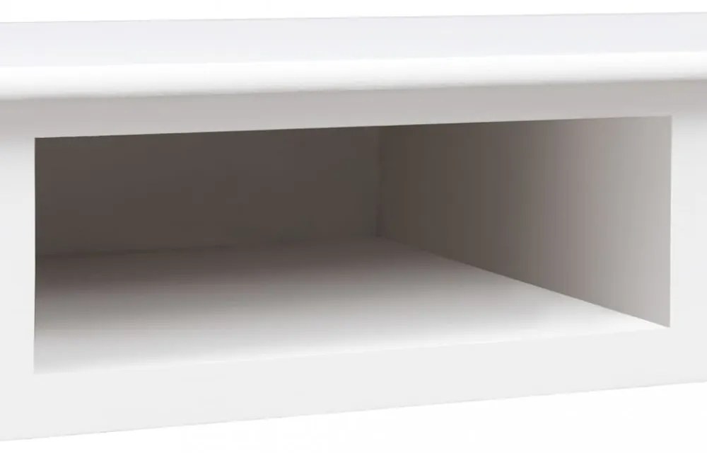 fehér tömör császárfa íróasztal 108 x 45 x 76 cm