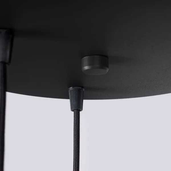 Sollux SL.1715 - Csillár zsinóron HALO 3xG9/8W/230V átm. 25 cm fekete