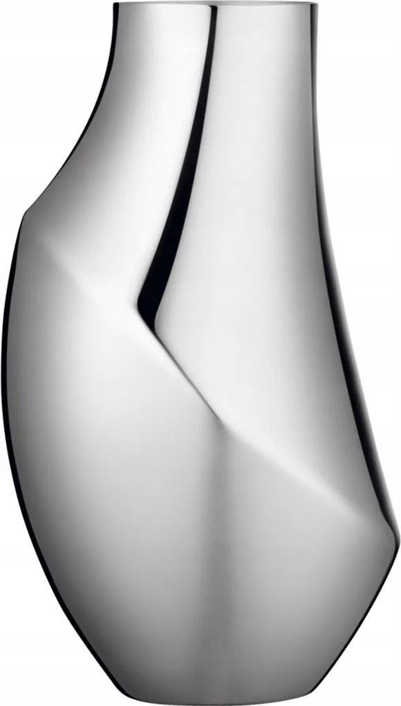 Georg Jensen Flora Váza, acél, 23 cm Ezüst, polírozott