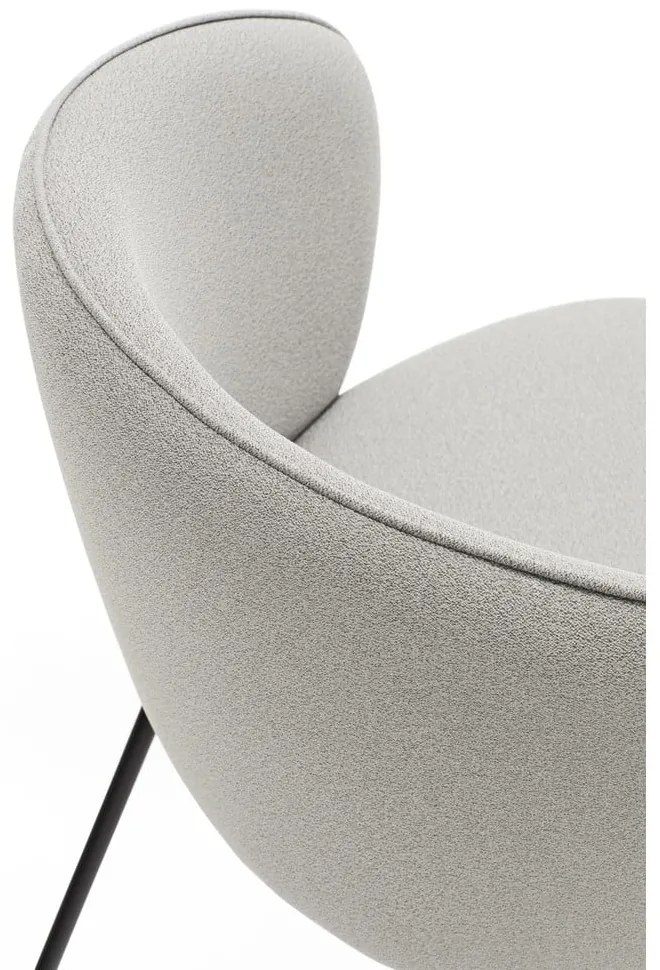 Világosszürke kárpitozott étkezőfotel szett 2 db-os Add – Teulat