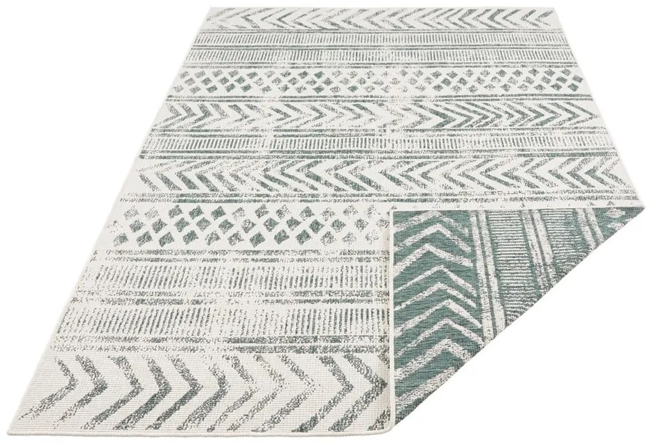 Biri zöld-krémszínű kültéri szőnyeg, 160 x 230 cm - NORTHRUGS