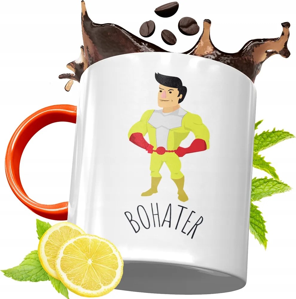 Narancssárga Bögre Gyerekeknek Gyereknapra, fényképes nyomattal