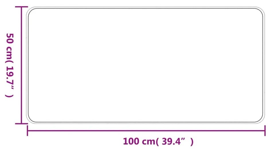 tópszínű szizálhatású futószőnyeg 50x100 cm