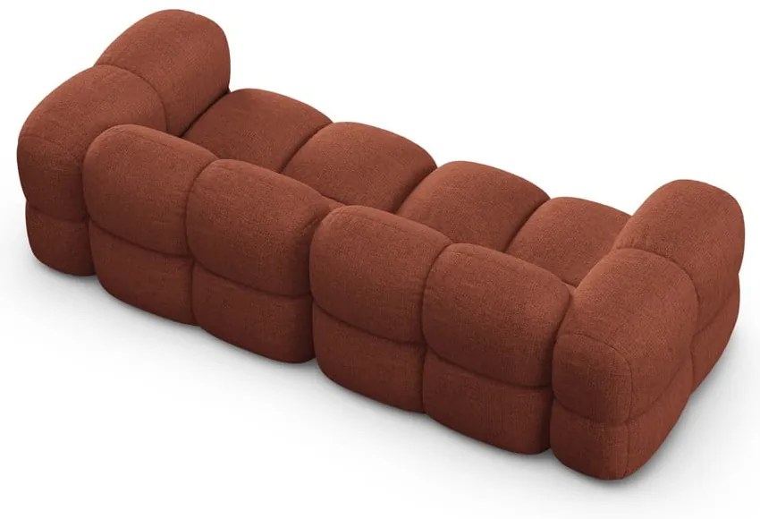 Téglavörös kanapé 250 cm Loretto – Cosmopolitan Design
