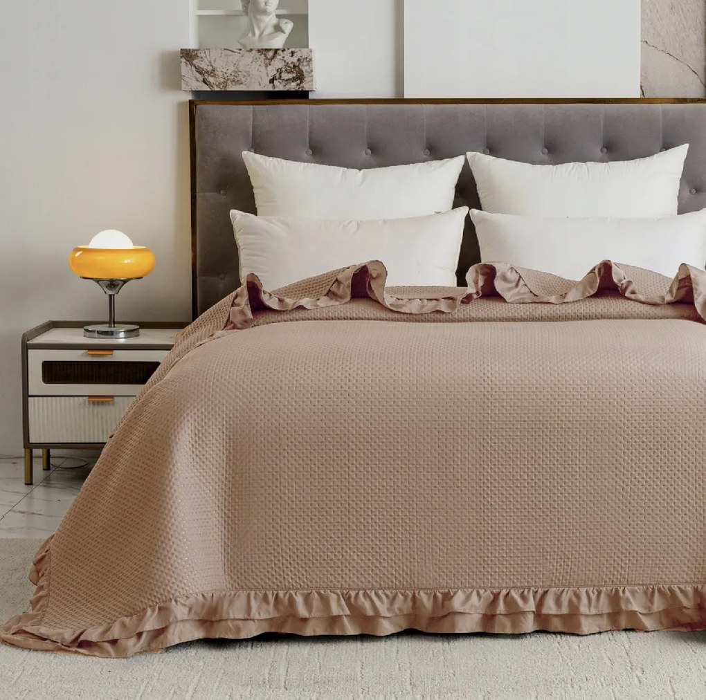 Ágytakaró MONTEGO, sötétbézs Méret: 170 x 210 cm