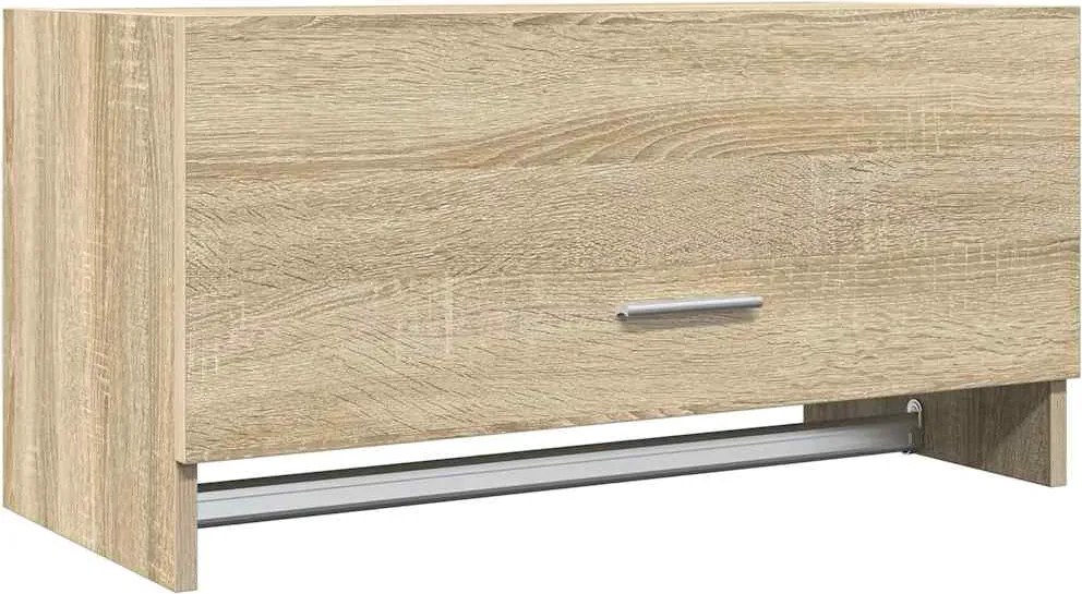 vidaXL sonoma tölgy színű szerelt fa ruhásszekrény 70 x 32,5 x 35 cm