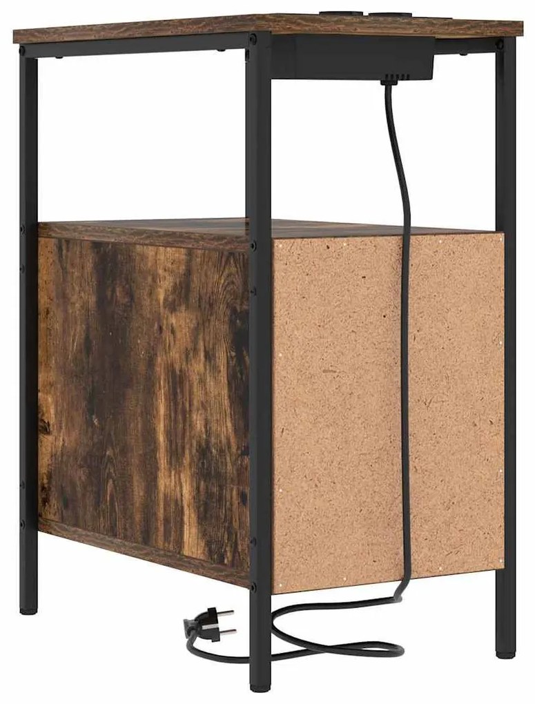 Éjjeli Szekrények 2 pcs Füstölt tölgy 30 x 48 x 61 cm Faanyag