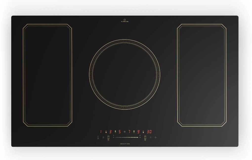 Klarstein Victoria 5 Flex, indukciós főzőlap, beépíthető, 7400 W, 2 Flex zóna, időzítő