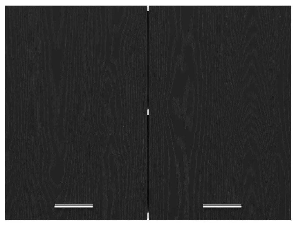 vidaXL Fekete Tölgy Fali Szekrény - 80x31x60 cm - Mérnöki fából