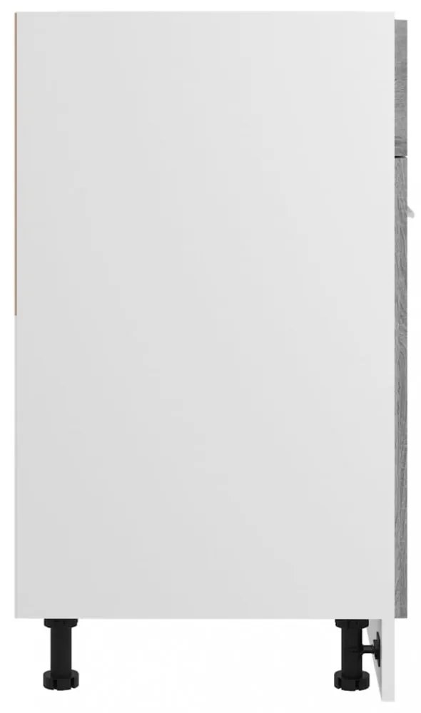 “Lyon” szürke sonoma színű szerelt fa fiókos szekrény