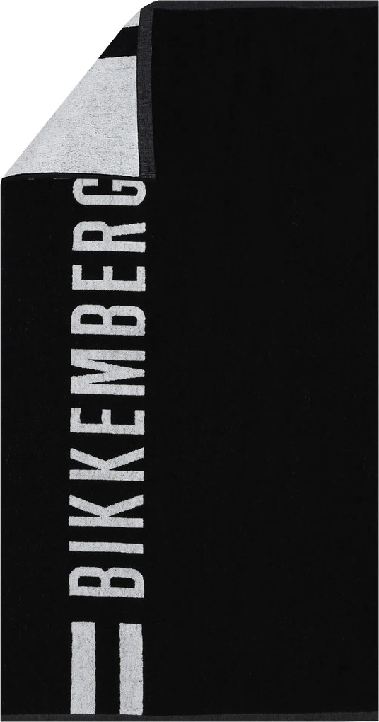 Bikkembergs Strandtörölköző BKK3MTW01 Black nagy fürdőlepedő