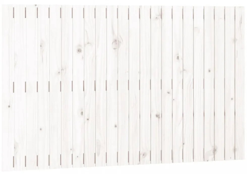 fehér tömör fenyőfa fali fejtámla 140x3x90 cm