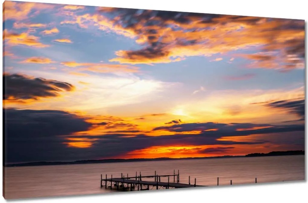 Vászonkép 120x70 Nyugati-tó híd