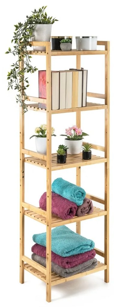 G21 Bambusz polc, 5 polc, 5 emelet