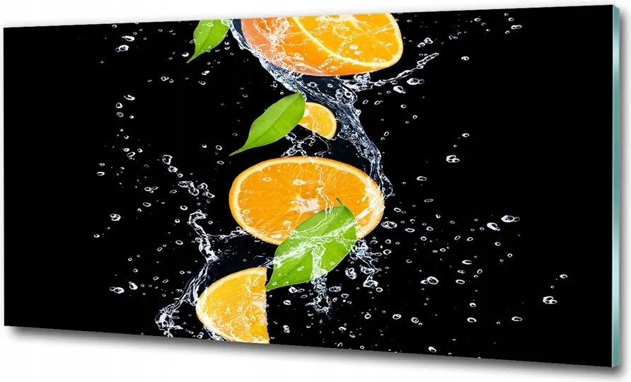 Fotótapéta üvegfalra Lime jéggel 125x50