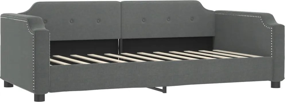 vidaXL sötétszürke szövet kanapéágy 90 x 200 cm