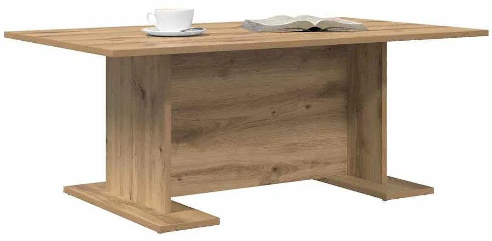 Dohányzóasztal kézműves tölgy 103.5 x 60 x 40 cm Faanyag