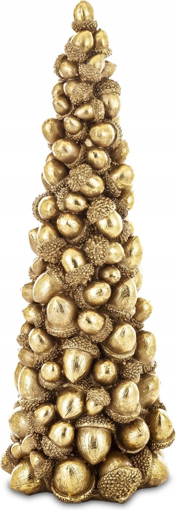 Dekoráció Figura Karácsonyfa Makk Díszített Arany Karácsony