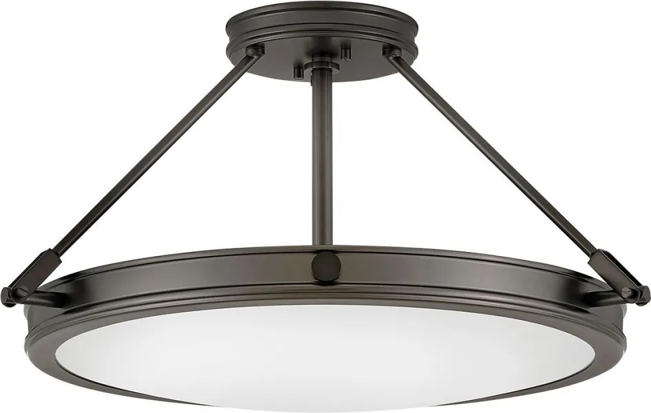 ELSTEAD HK-COLLIER-SF-MBX COLLIER Klasszikus Mennyezeti Lámpa Fekete, Opál E14 IP20