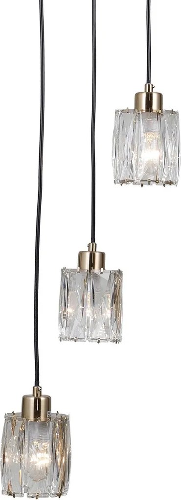 Italux modern függeszték torno átlátszó arany itxpnd-40813-3r-hbr