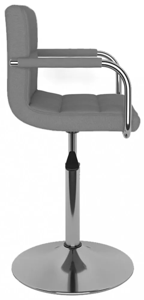 vidaXL világosszürke szövet étkezőszék