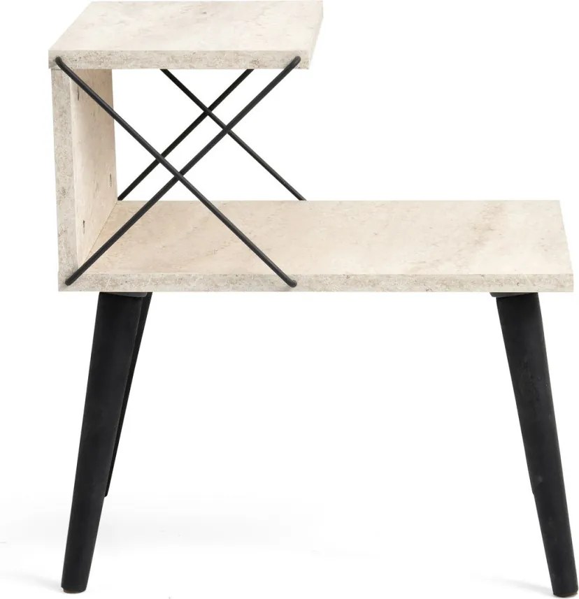 Cross - Black, Travertine