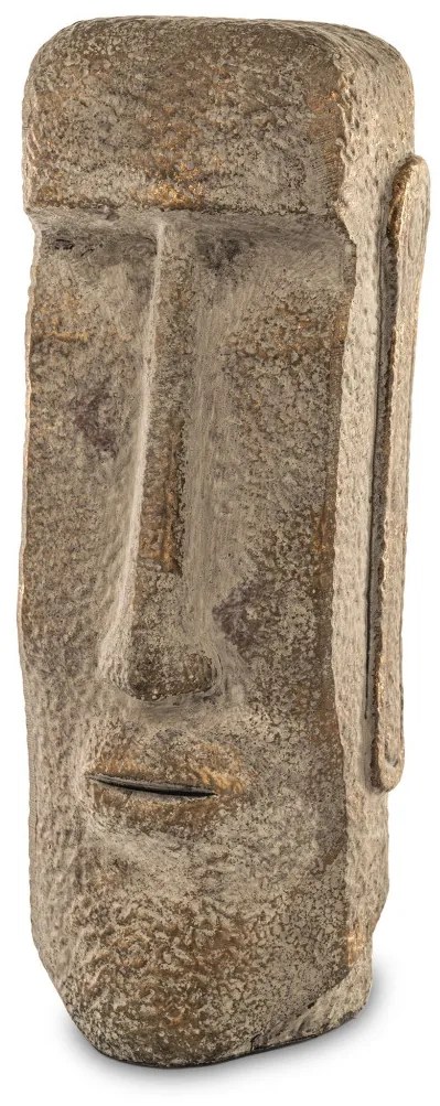 Kerámia Moai szobor Bézs Dísztárgy 41x13,5x13,5cm