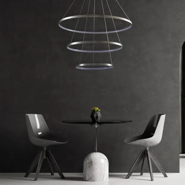 LED Csillár zsinóron LEA LED/60W/230V 4000K átm. 80 cm króm