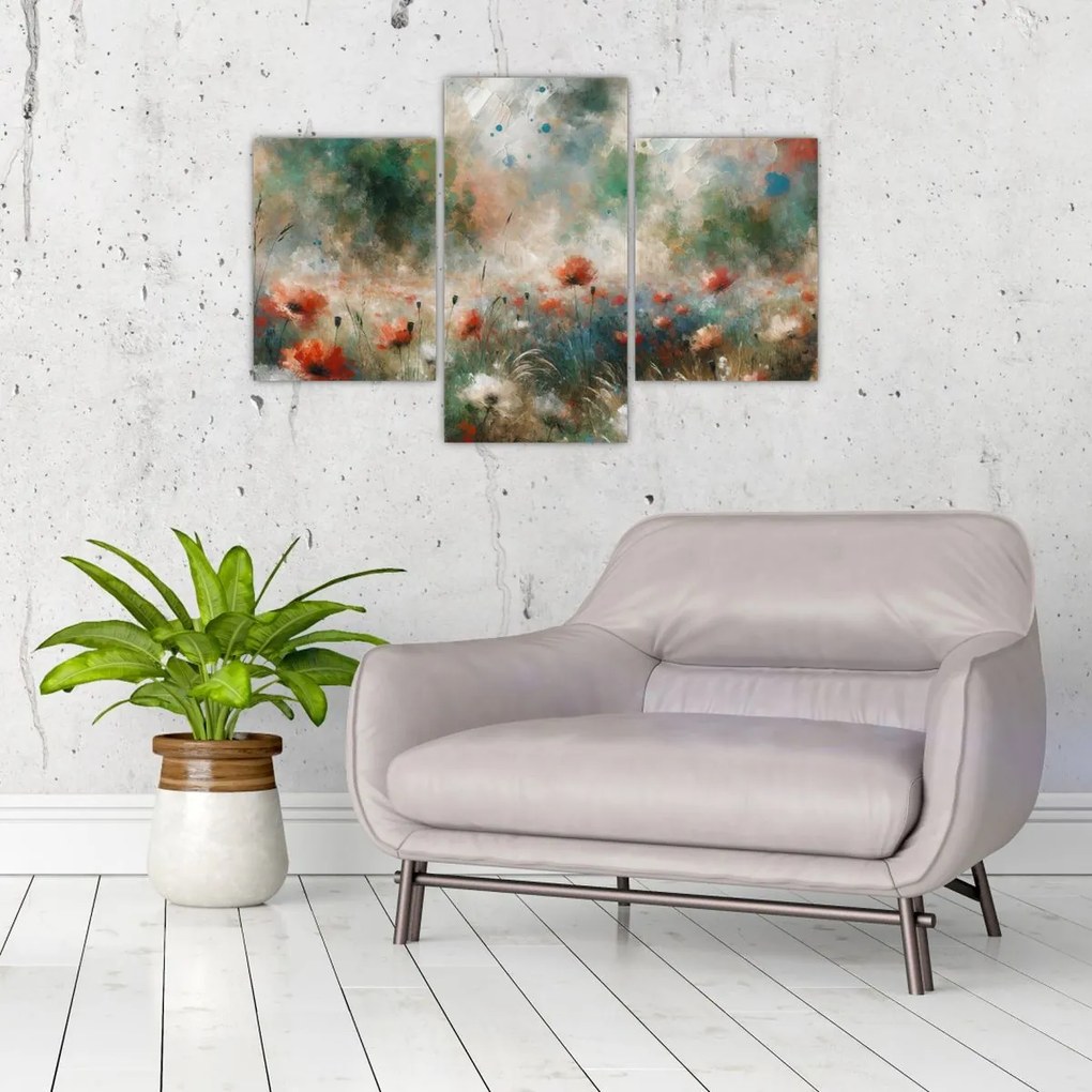 Kép – Pipacsmező absztrakciója (90x60 cm)