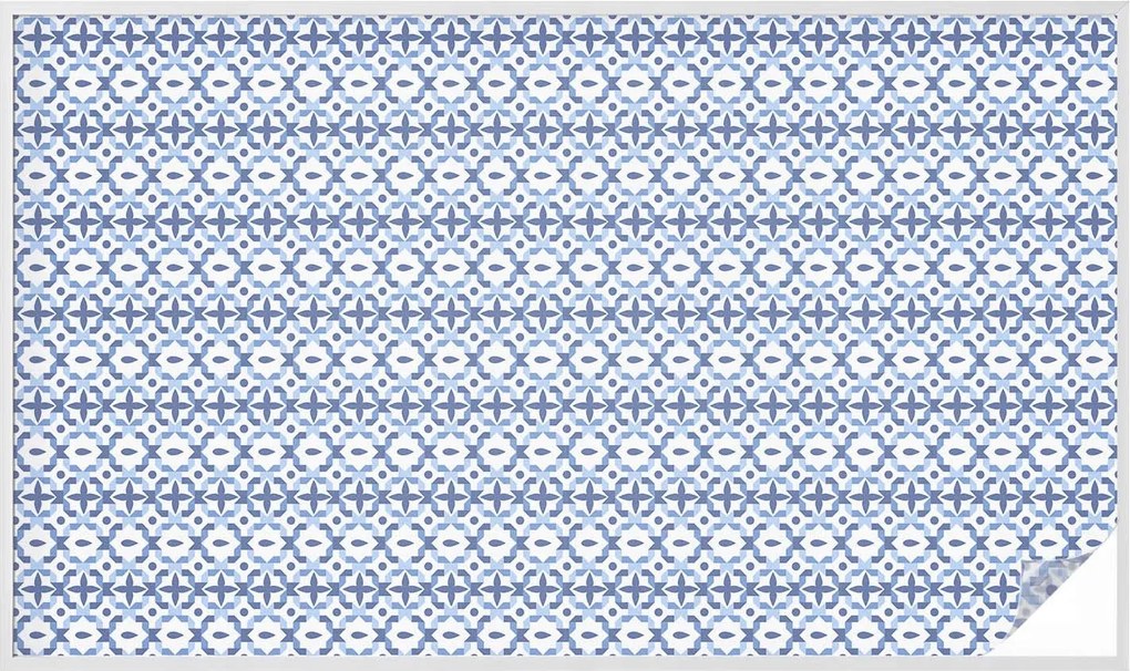 Ablakfólia öntapadós adatvédelem Kék mozaik 200x116