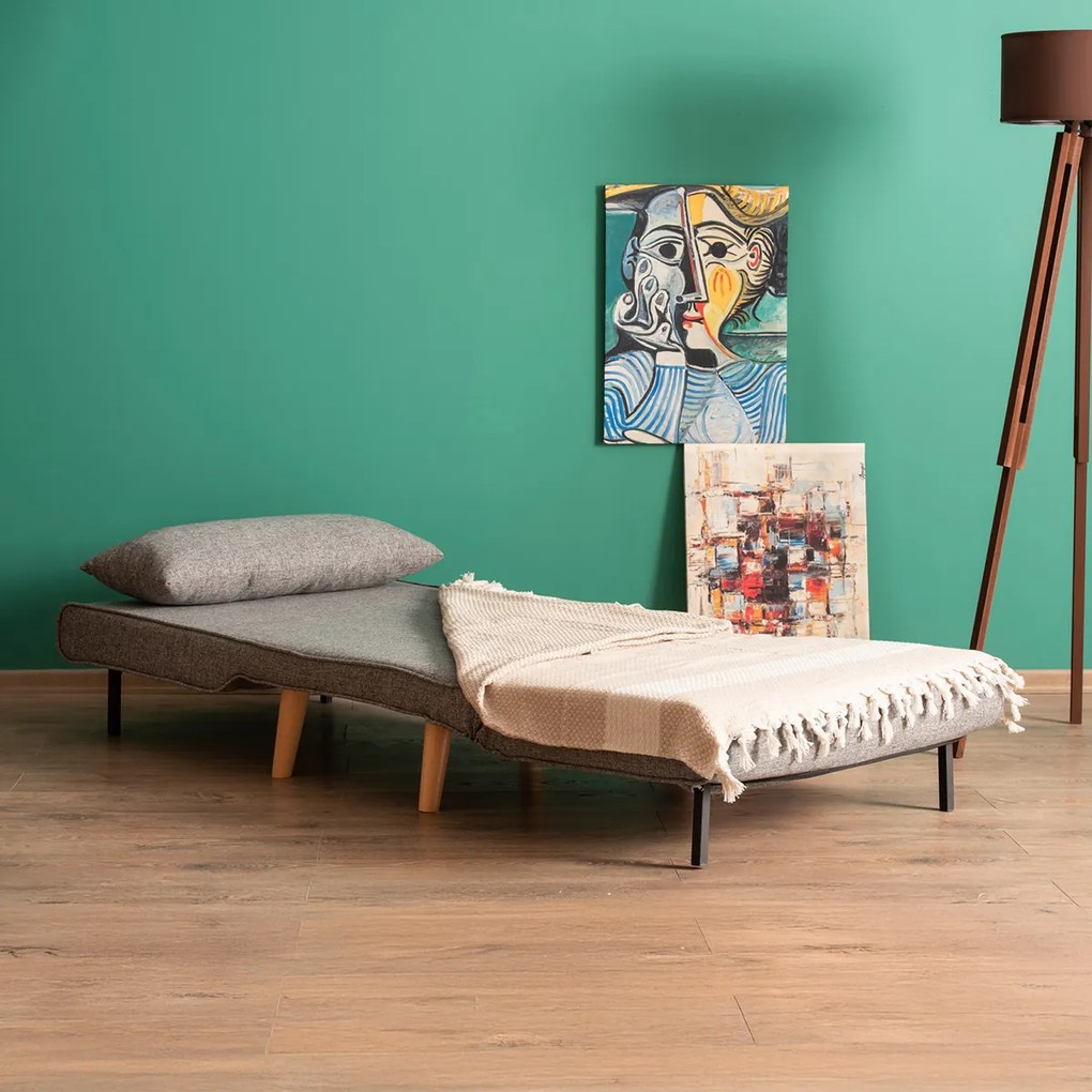 Folde Single Light Grey fotel