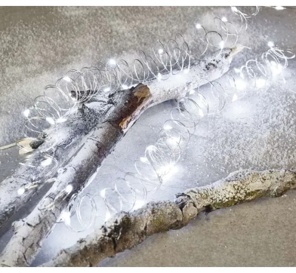 LED Karácsonyi kültéri lánc 100xLED/15m IP44 hideg fehér