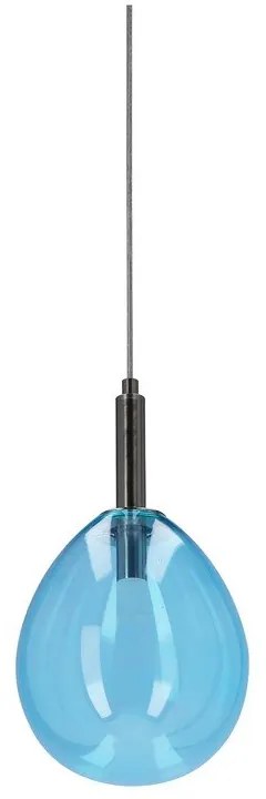 Kék LED függőlámpa üveg búrával Lukka – Candellux Lighting