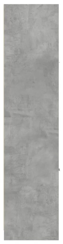 betonszürke szerelt fa patikaszekrény 30 x 41 x 174,5 cm