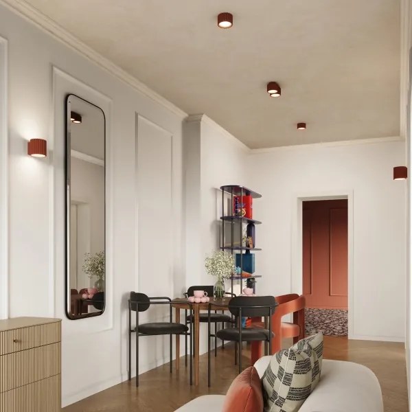 Sollux SL.1803 - AURA irányítható spotlámpa 2xGX53/10W/230V narancssárga