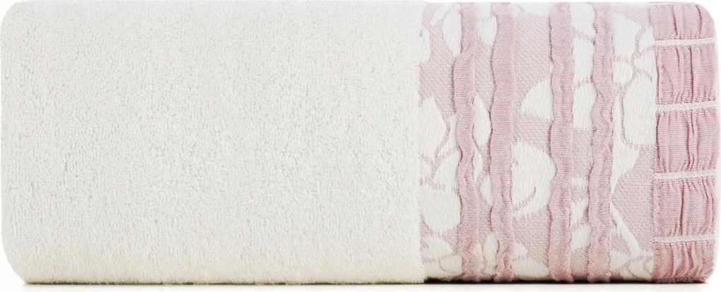 Rossi pamut törölköző 70x140 Eurofirany krémszínű