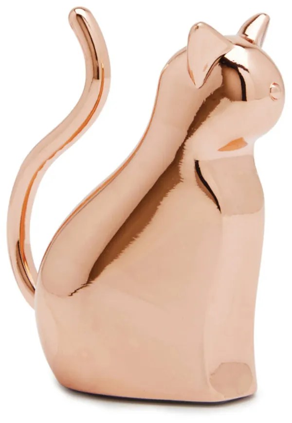 ANIGRAM CAT asztaldísz, cica figura, gyűrűtartó, vörösréz, cink