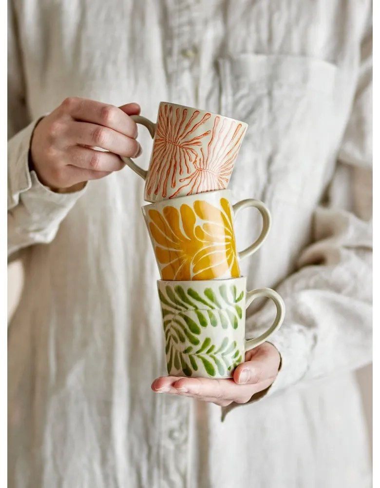 Kőedény csésze szett cappucinóhoz 3 db-os 205 ml Fauni – Bloomingville