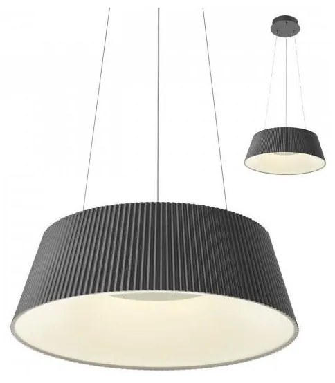 Redo 01-1938 - LED Csillár zsinóron SARIS LED/36W/230V antracit 13881