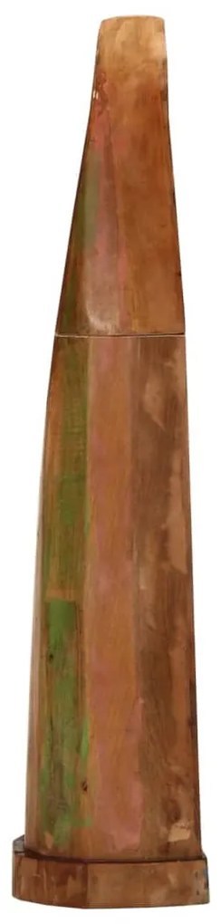 tömör újrahasznosított fa csónakszekrény 39 x 27 x 127 cm