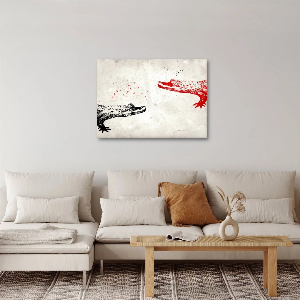 Kép - krokodilok (70x50 cm)
