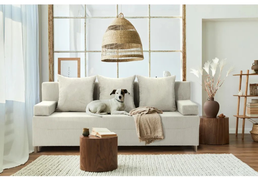 Fireze kanapé, kordbársony, bézs