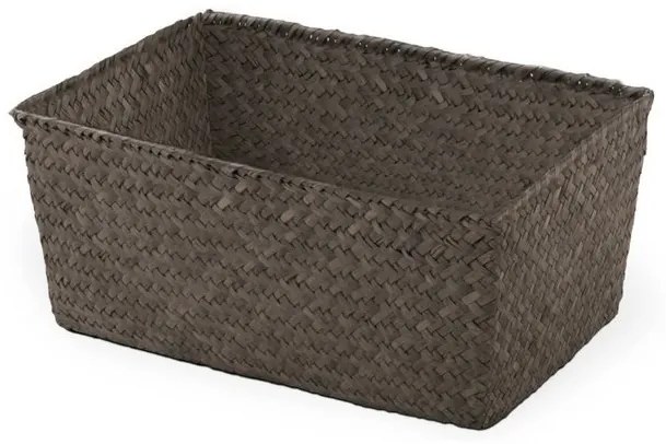 Tömörítő kötött kosár 30 x 20 x 13 cm, világosbarna