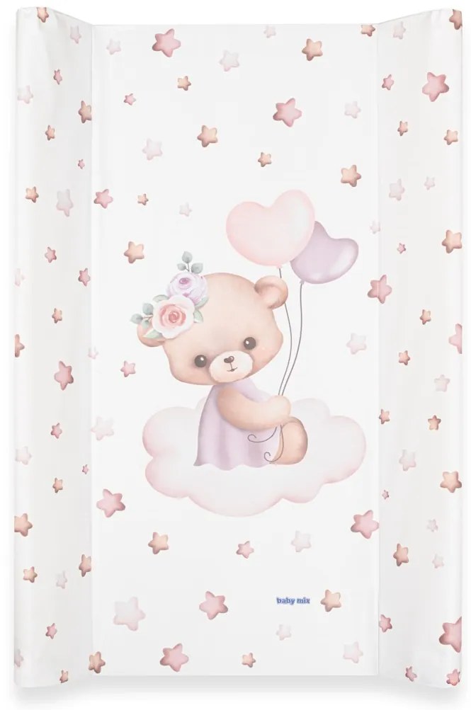Pelenkázó lap Baby Mix Maci 47x70cm rózsaszín