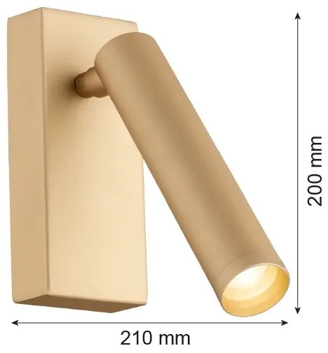 Argon 8326 - LED Fali spotlámpa RIO LED/4,2W/230V 3000K arany